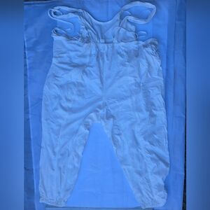 Anthropologie white Summer‎ romper soft - Sz: XSP - see pics! Stains —